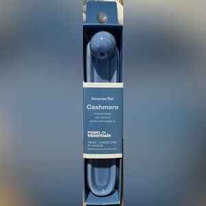 2PCS Room Essentials Incense w Holder Cashmere Scent Notes of Amber & Raspberry